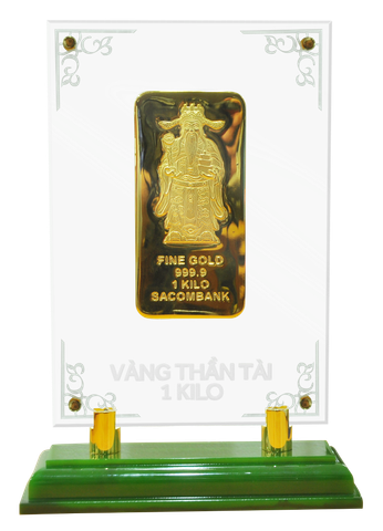 Khung mica mô hình vàng thần tài 1kg