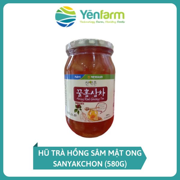 Hũ trà hồng sâm mật ong Sanyakchon (580g)