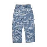  GWYN DIAMOND RHINESTONE BAGGY JEANS/ BLUE 