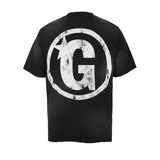  GWYN PRINTED DISTRESSED T-SHIRT/ BLACK 