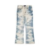  GWYN DOUBLE KNEE FLARE JEANS/ LIGHT BLUE 