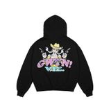  GWYN RACING CREST HOODIE/ BLACK 