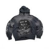 GWYN SKULL HOODIE/ WASHED GREY 
