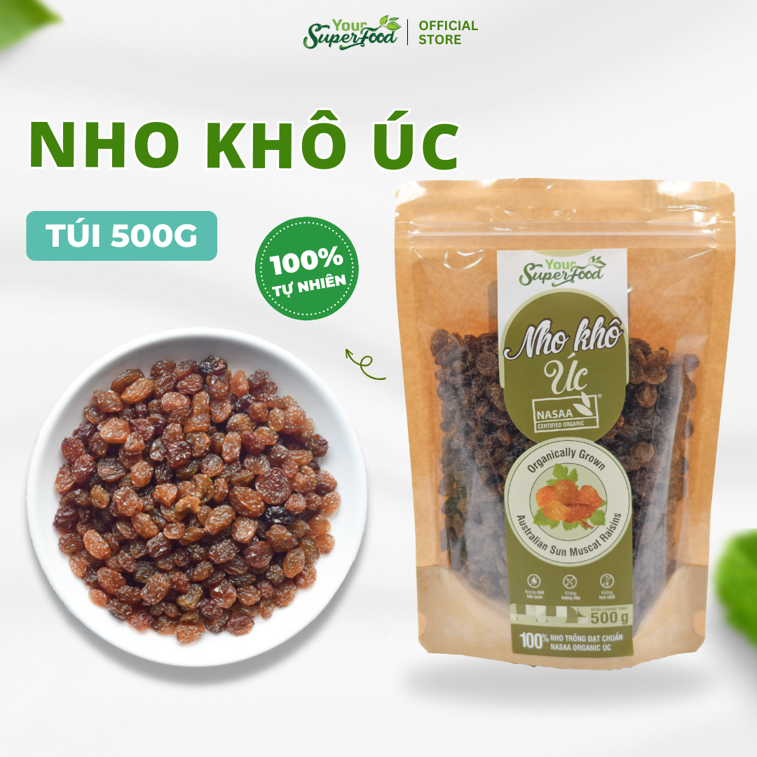 Nho Khô Úc Organic: Thông Tin Chi Tiết