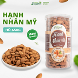 Hạnh Nhân Mỹ tách vỏ sấy tự nhiên hũ 450gr