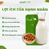 Hạnh Nhân Mỹ tách vỏ sấy tự nhiên hũ 240gr