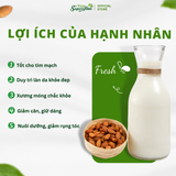 Hạnh Nhân Mỹ tách vỏ sấy tự nhiên hũ 450gr