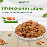 Hạnh Nhân Mỹ tách vỏ sấy tự nhiên hũ 240gr