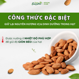 Hạnh Nhân Mỹ tách vỏ sấy tự nhiên hũ 240gr