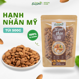 Hạnh Nhân Mỹ tách vỏ sấy tự nhiên túi 500gr