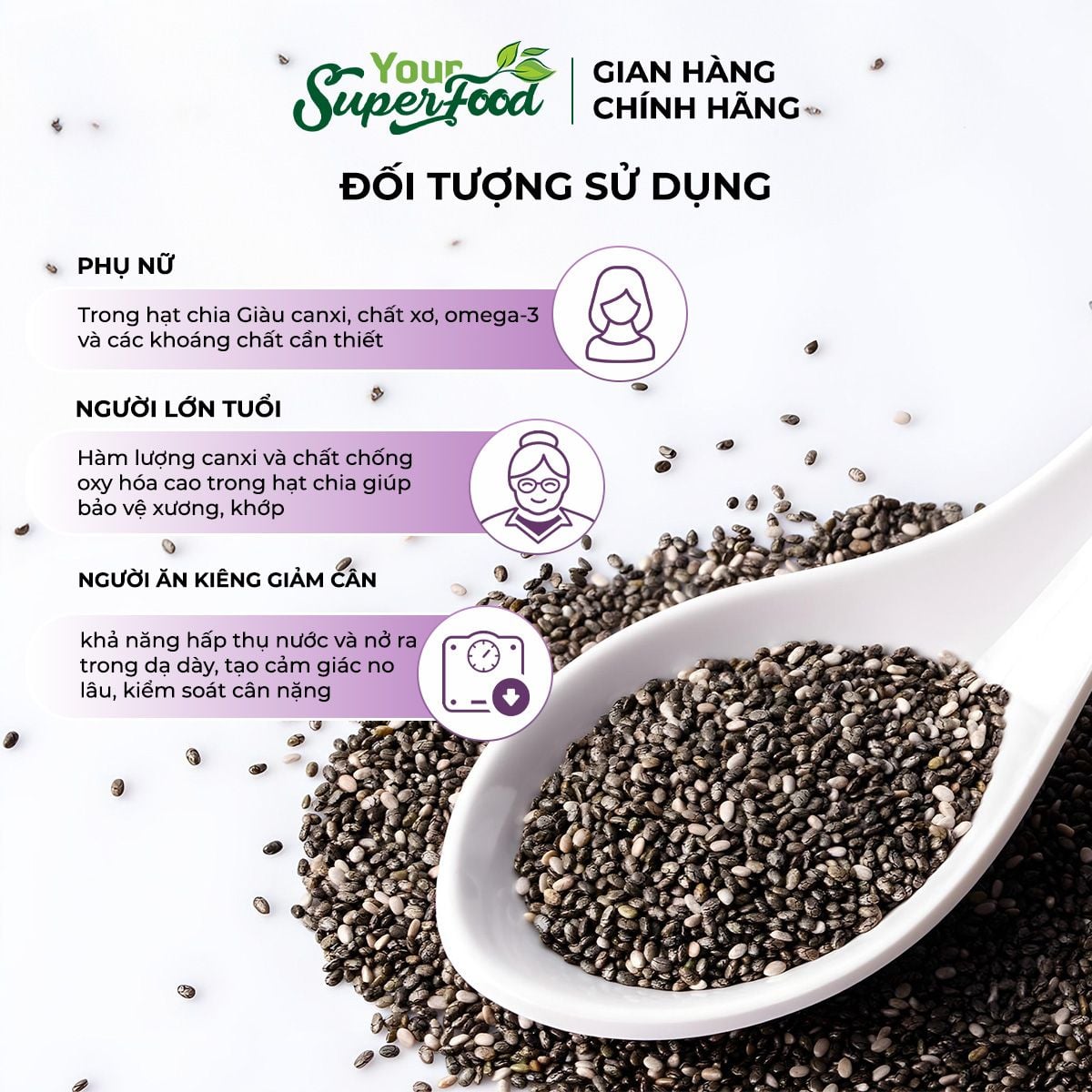 Hạt Chia Organic Mỹ Túi 200g – Your Superfood