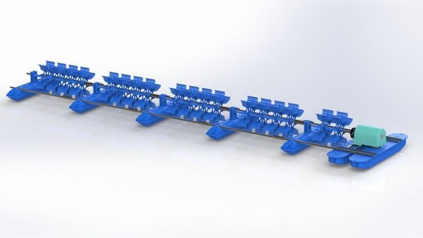 Bộ Quạt 18 Cánh 7 Phao - Tạo Dòng Chảy Mạnh Mẽ Ổn Định