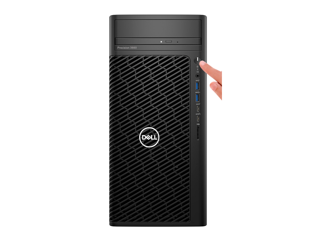 Workstation Dell Precision 3660 CTO/ Intel Core i7-12700/ 8GB/ 1TB/ DVD+RW/ Nvidia T400 4GB