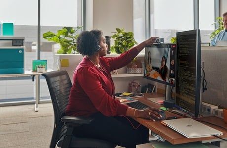  TAI NGHE Poly Blackwire 3320 Stereo Microsoft Teams Certified USB-C Headset +USB-C/A Adapter 