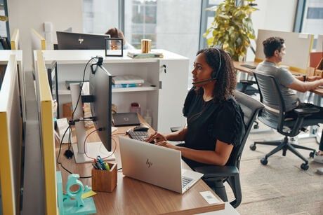  TAI NGHE Poly Blackwire 3220 Stereo USB-C Headset +USB-C/A Adapter 