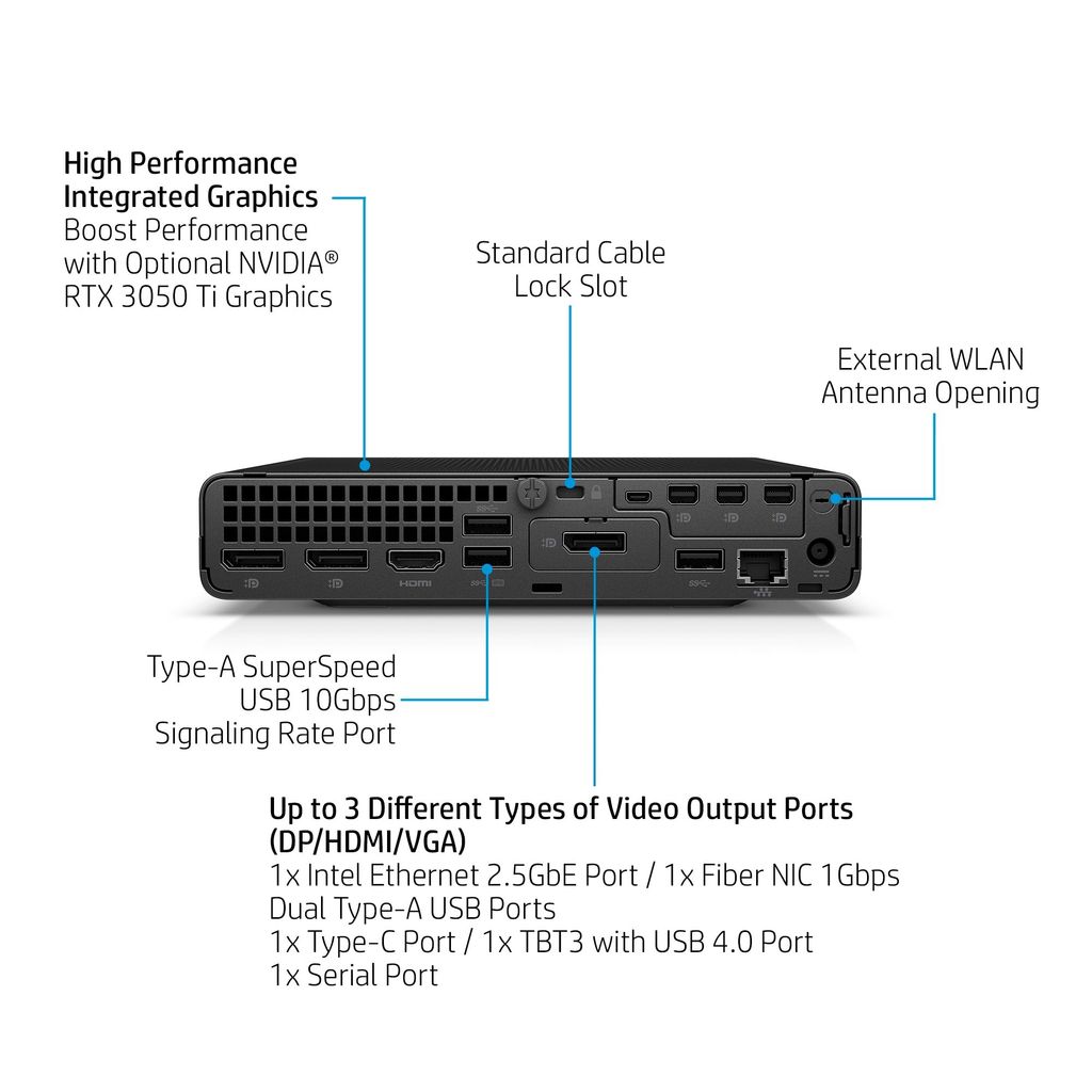 HP Elite Mini 800 G9/ Intel Core i5 13500 (14C (6P + 8E)/20T, P-core max 4.8GHz, E-core max 3.5GHz, 20MB)/ 8GB DDR5 4800/ SSD 512GB/ Wireless Mouse & Keyboard/ W11 Pro/ 3Y Onsite
