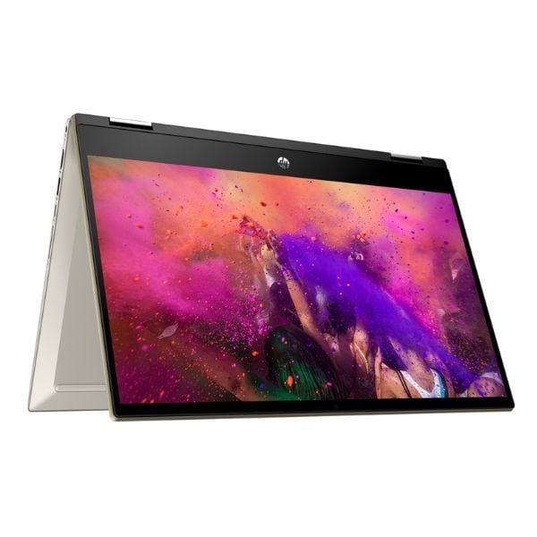 Laptop HP Pavilion x360 14-dw0062TU/ i5-1035G1-1.0G/ 8G/ 512G SSD/ 14FHD+Touch+Pen/ FP/ Gold/ W10+Office