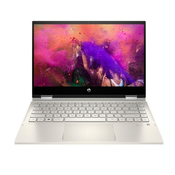 Laptop HP Pavilion x360 14-dw0063TU/ i7-1065G7-1.3G/ 8G/ 512G SSD/ 14FHD+Touch+Pen/ FP/ Gold/ W10+Office