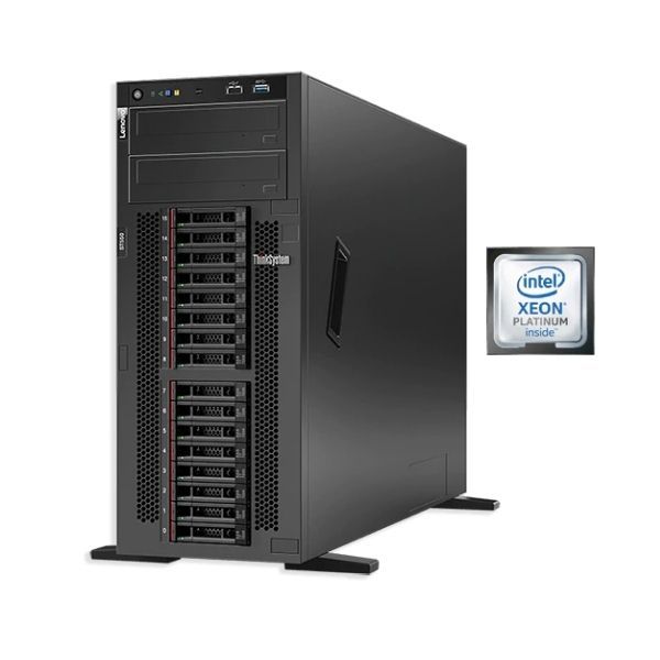  Máy chủ Lenovo ThinkSystem ST550/Intel Xeon Silver-4110-8C-85W-2.1GHz/2x8G/4x3.5 SATA/550W 
