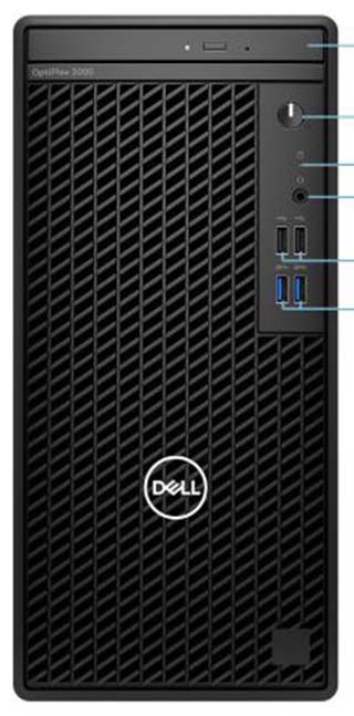 PC Dell Optiplex 3000 Tower/ i3-12100/ 8GB/ 1TB HDD/ DVD/ FreeDOS
