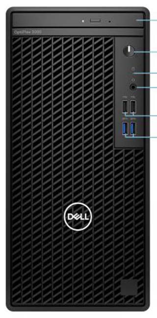 PC Dell Optiplex 3000 Tower/ i3-12100/ 4GB/ 1TB HDD/ DVD/ FreeDOS