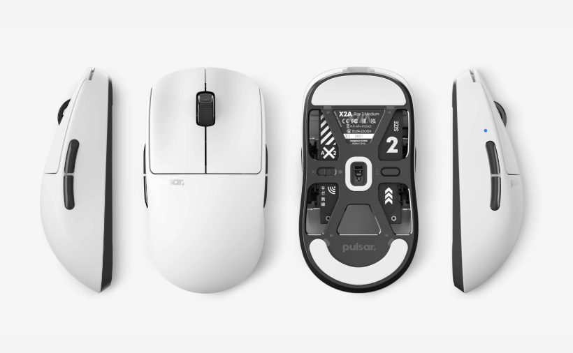 Chuột Pulsar không dây X2A Wireless Size 2 Black/White