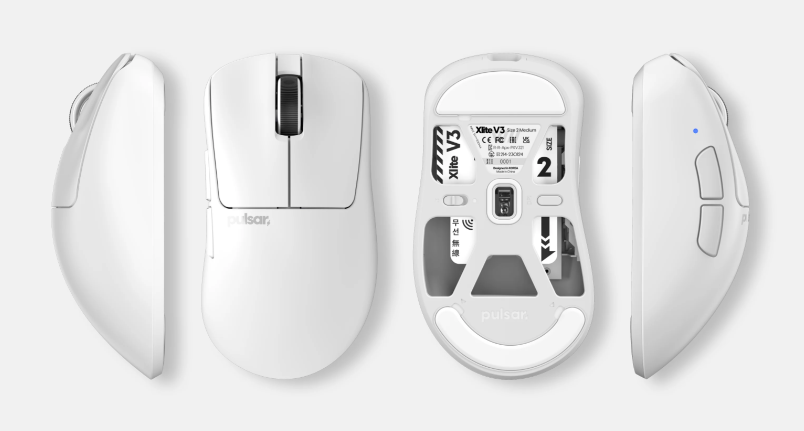 Chuột Pulsar không dây Xlite V3 Wireless Size 2 White