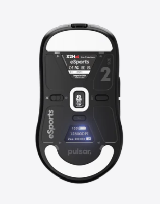 Chuột Pulsar không dây X2H eS Wireless Size 2 Black