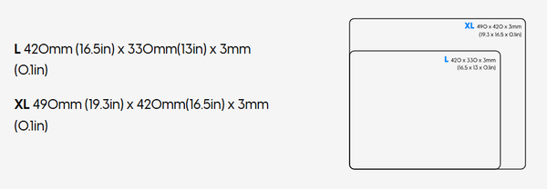  Bàn di chuột Pulsar ES1 Mousepad 3mm XL 490x420 Black 