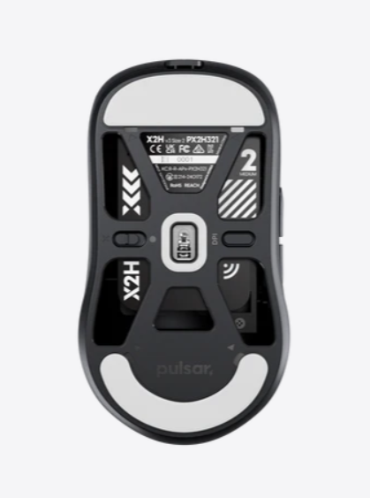 Chuột quang không dây Pulsar X2H v3 Size2 Black