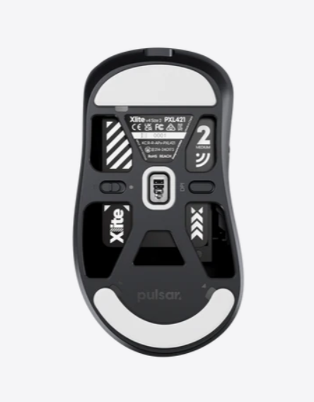 Chuột quang không dây Pulsar Xlite v4 Size2 Black