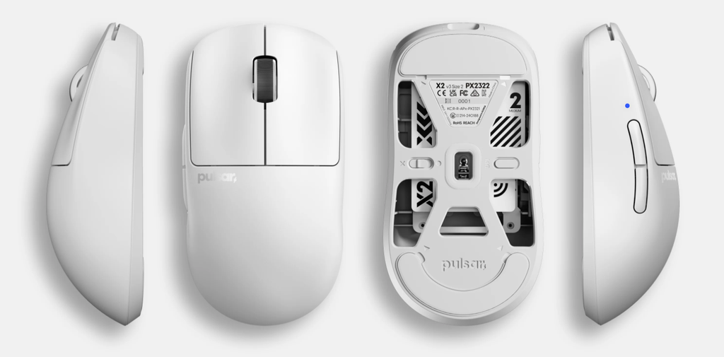 Chuột Pulsar không dây X2 v3 Size2 White