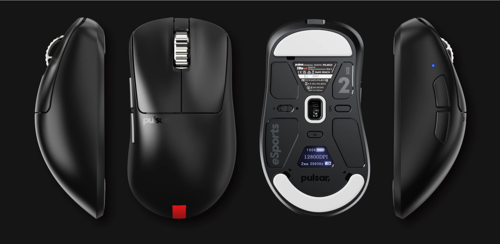 Chuột Pulsar không dây Xlite v4 eS Size2 Black