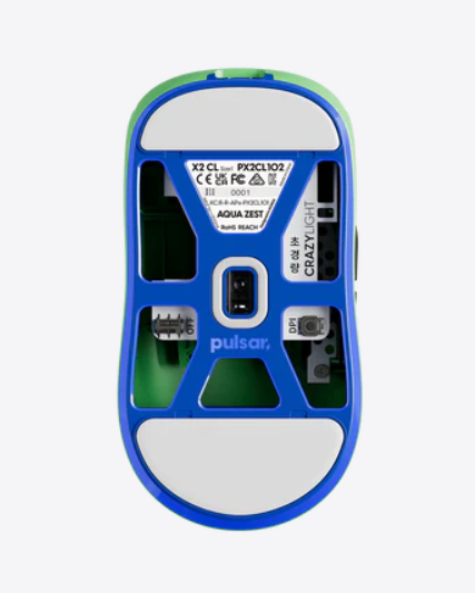 Chuột Pulsar không dây Pulsar X2 CrazyLight Aqua Zest