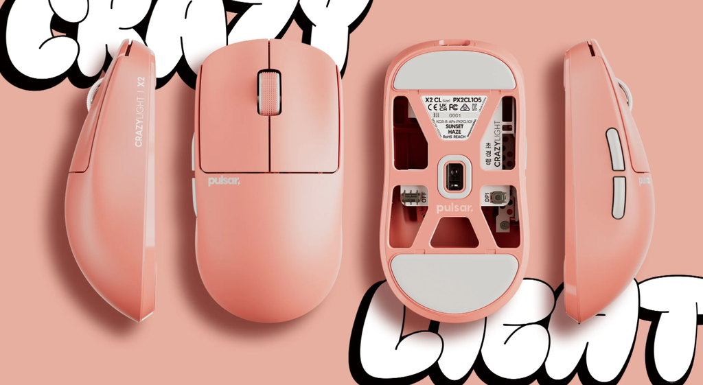 Chuột Pulsar không dây Pulsar X2 CrazyLight Sunset Haze
