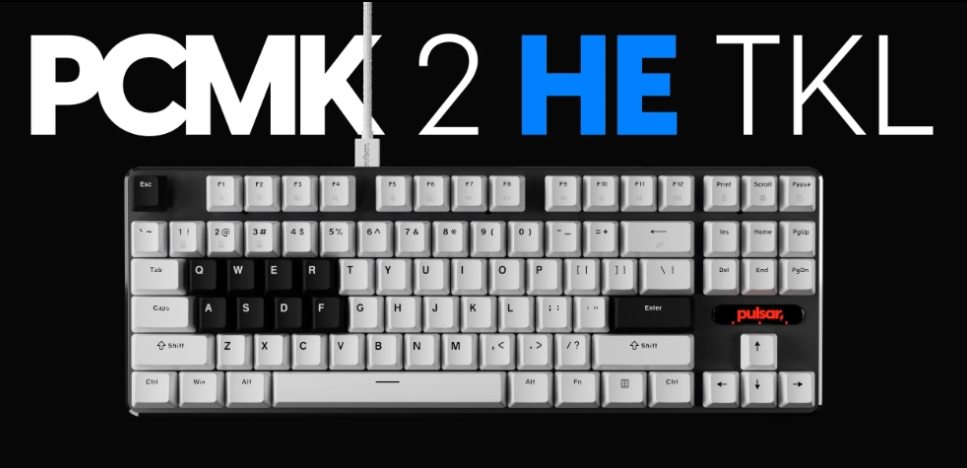 Bàn phím máy tính Pulsar PCMK 2 HE TKL ANSI White