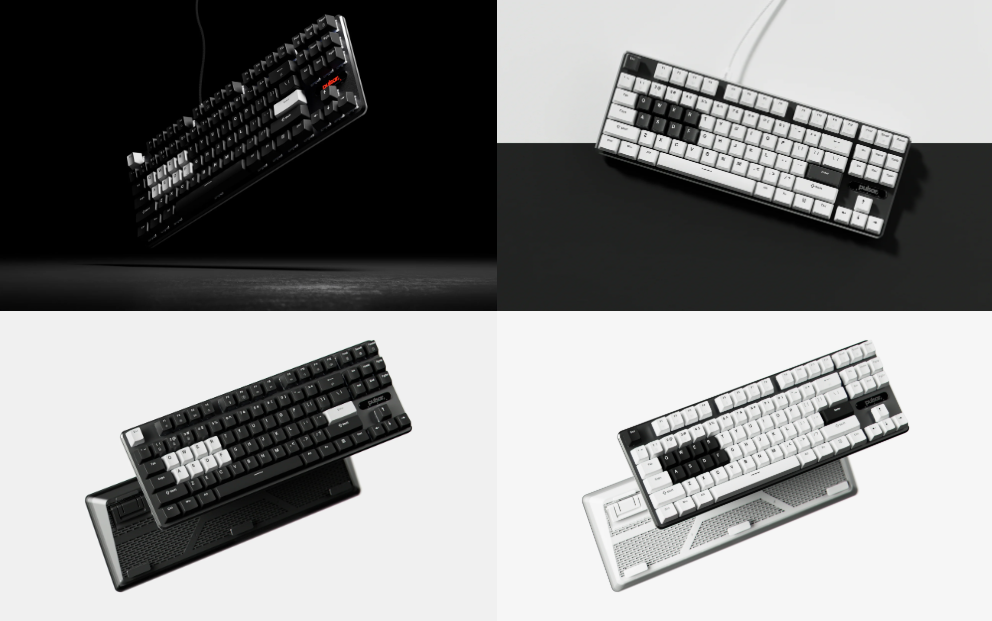 Bàn phím máy tính Pulsar PCMK 2 HE TKL ANSI White