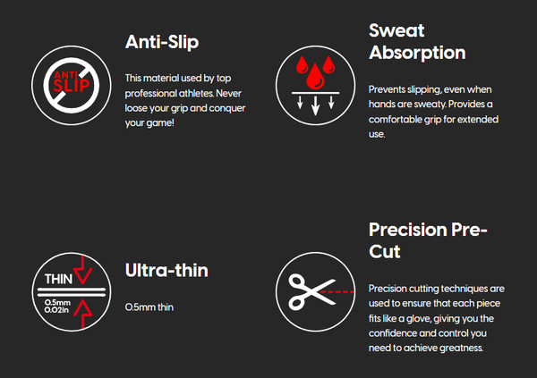  Miếng dán chống trượt cho bàn phím, chuột máy tính Pulsar Supergrip Pre-Cut Universal Keyboard 