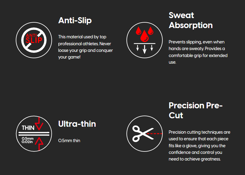 Miếng dán chống trượt cho bàn phím, chuột máy tính Pulsar Supergrip Griptape Precut for Razer Deathadder V3 Pro