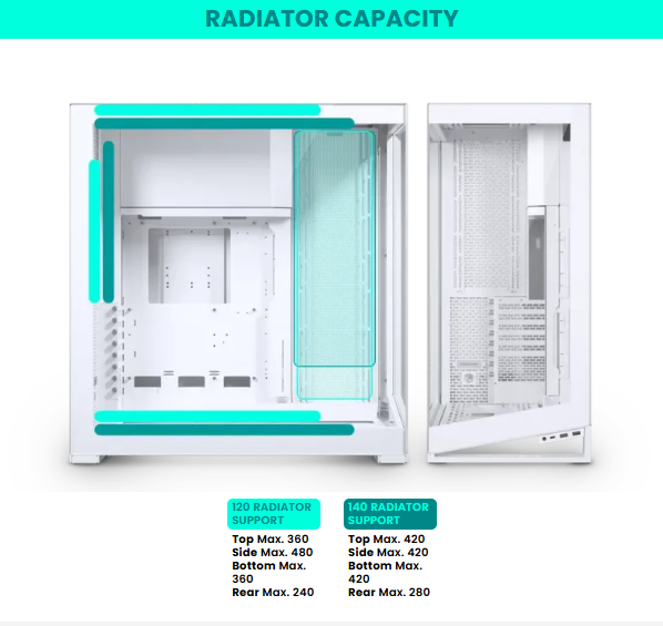  Vỏ CPU máy vi tính Phanteks NV Series NV9 MKII Case Tempered Glass Windows, DRGB, Matte White 