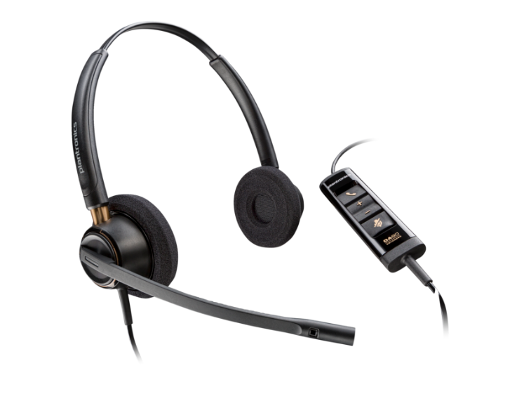 TAI NGHE Poly EncorePro 525 Microsoft Teams Certified Stereo with USB-A Headset