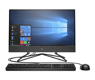 PC HP 200 Pro AiO NonTouch/ i5-10210U-1.6G/ 8G/ 1TB/ WL+BT/ 21.5 FHD/ DVDRW/ Black/ W10