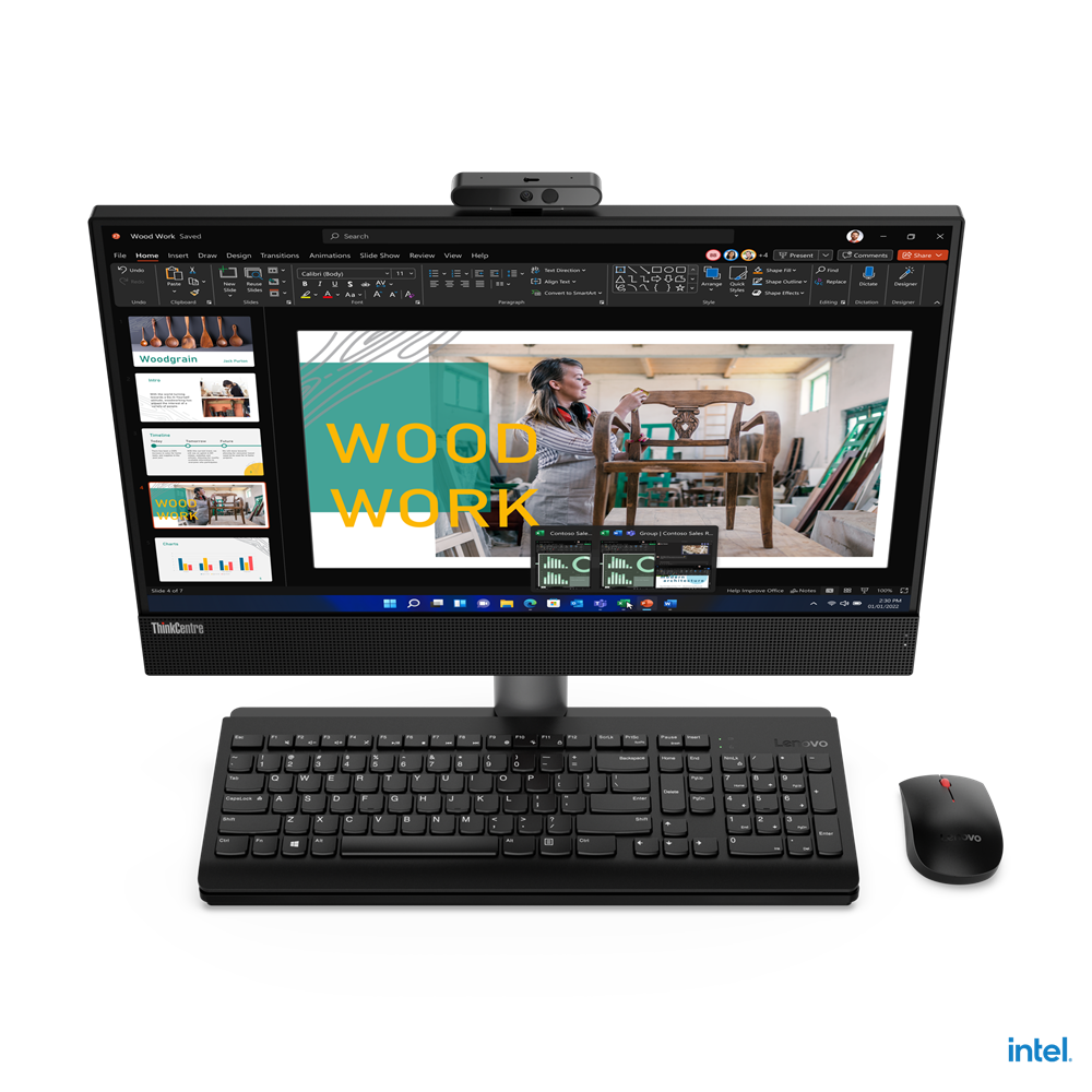 PC Lenovo ThinkCentre M70a Gen 3 AIO/ Intel Core i3-12100/ 8GB/ 256GB SSD/ WL+BT/ 21.5 inch FHD