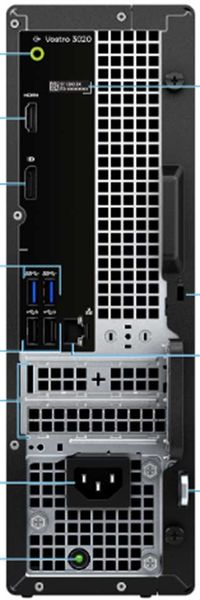  PC Dell Vostro 3020MT/ Intel Core i7-13700/ 8GB/ 512GB/ WL+BT/ Win11+Off21 