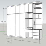  Tủ áo gỗ MDF - MS 002 