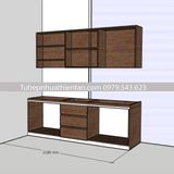  Tủ bếp nhựa TBE0044 