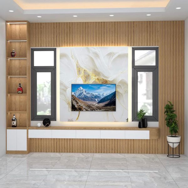  Hệ tủ kệ Tivi - MS010 