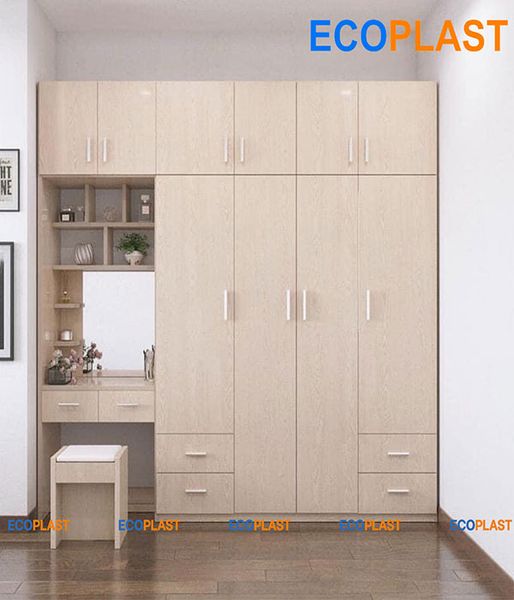 Tủ nhựa cửa mở Ecoplast/Vincoplast đẹp, sang trọng