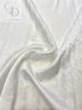 BL001- Vải tơ tằm trắng họa tiết bèo dâu