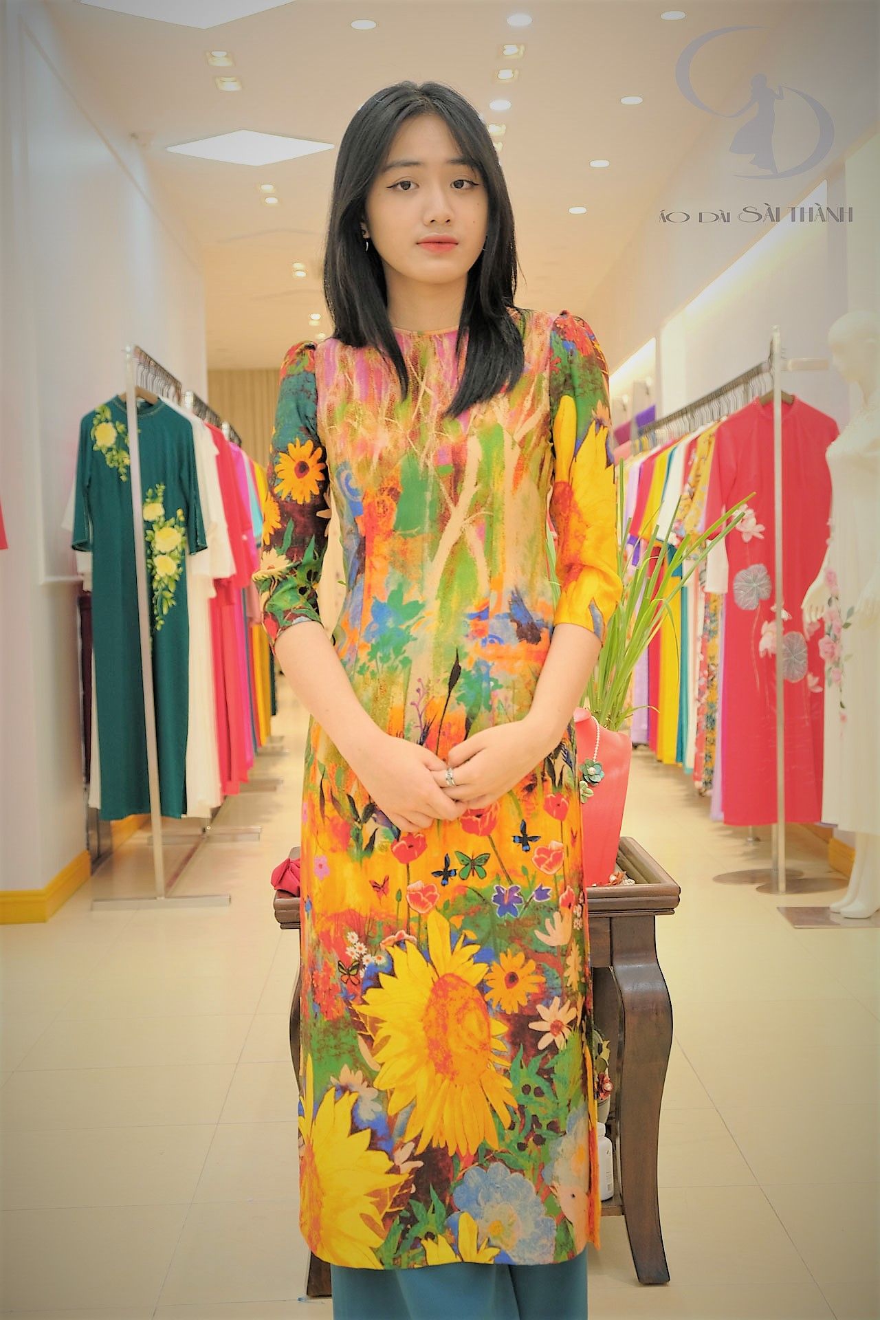 CT0023 - Áo cách tân Hoa hướng dương